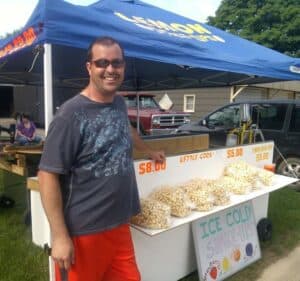 Small Steps with kettle corn